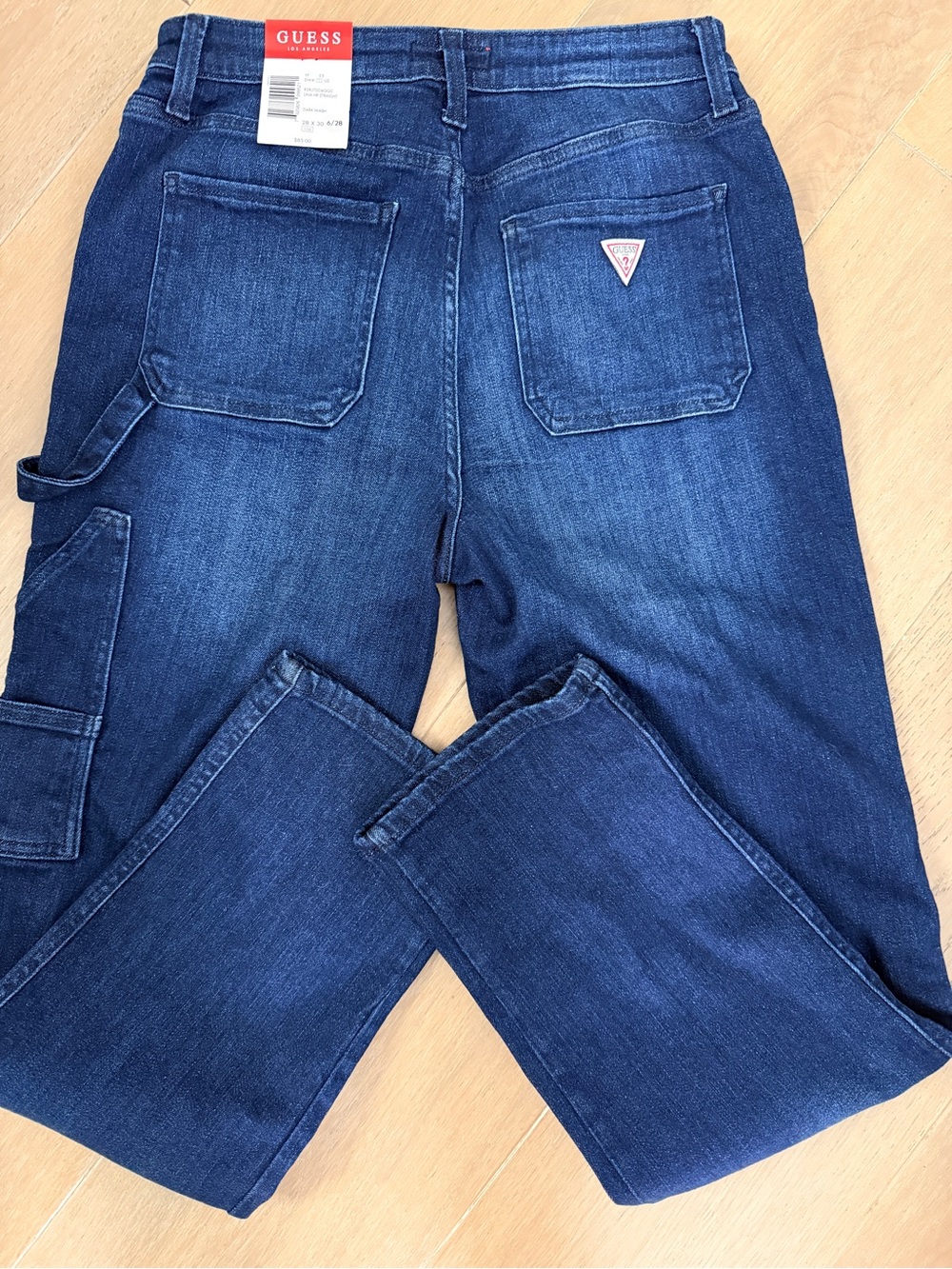 GUESS Dark Indigo Relaxed Carpenter Jeans
